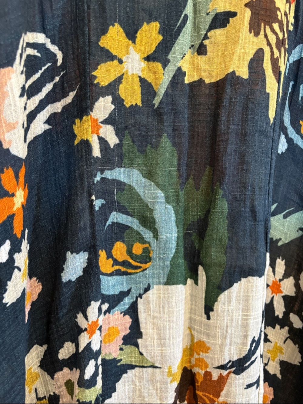 Anthropologie CONDITIONS APPLY floral kaftan dress one size - Picture 9 of 9